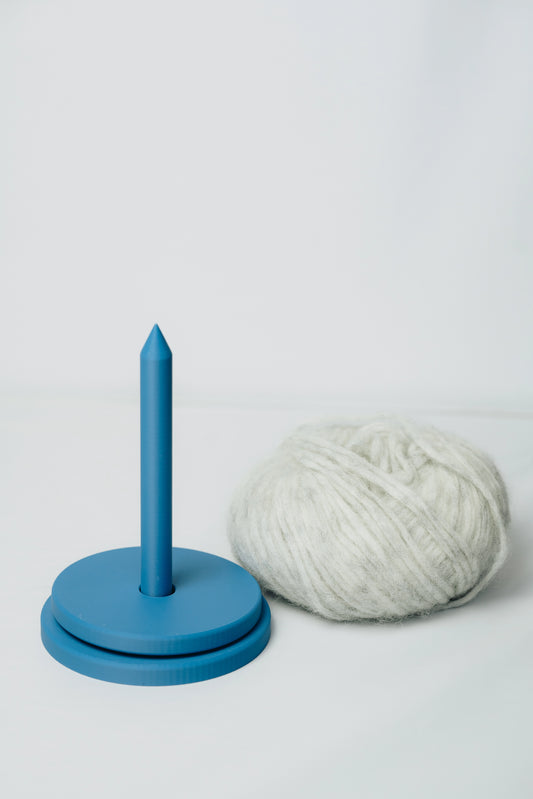 Colorful 3D Printed Yarn Holder Blueberry Frost