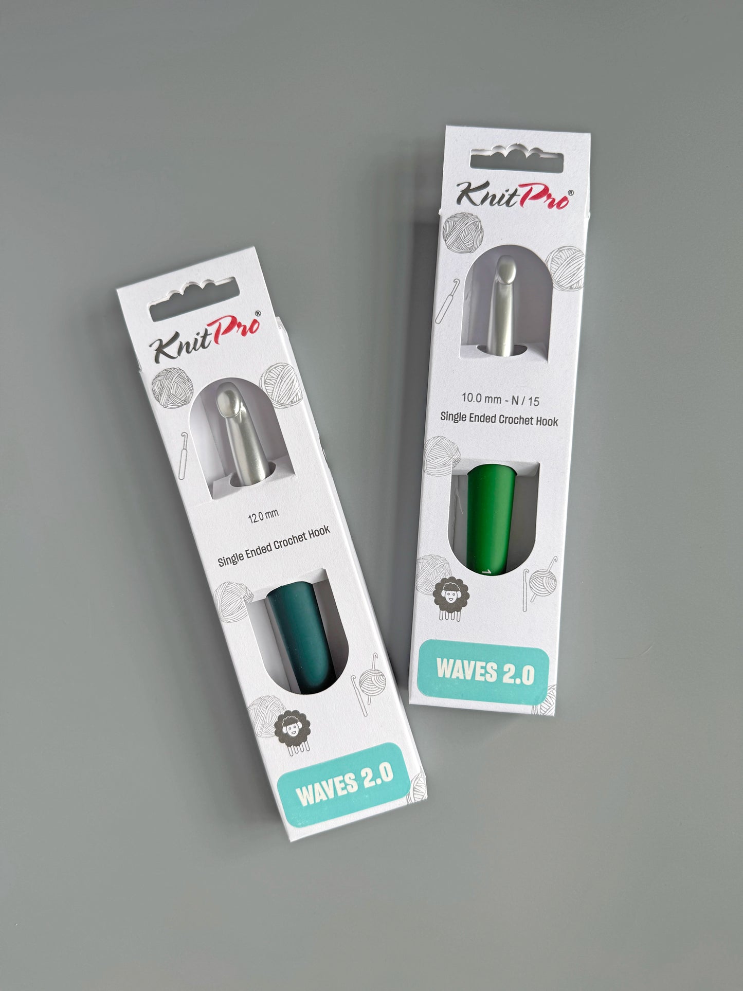 KnitPro Waves 2.0 Single Ended Crochet Hook (2.0-12.0 mm)