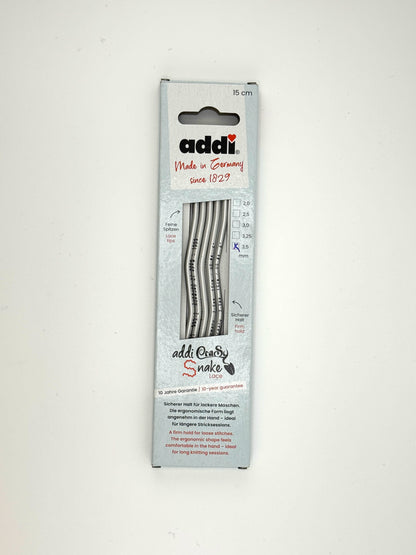 Addi CraSy Snake DPNs 6in (15cm) ColourPopCrafts
