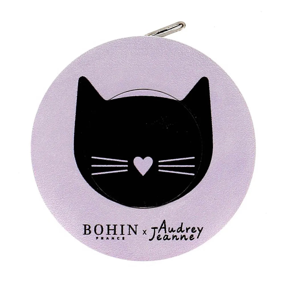 Bohin 150 cm Tape Measure Cat Black