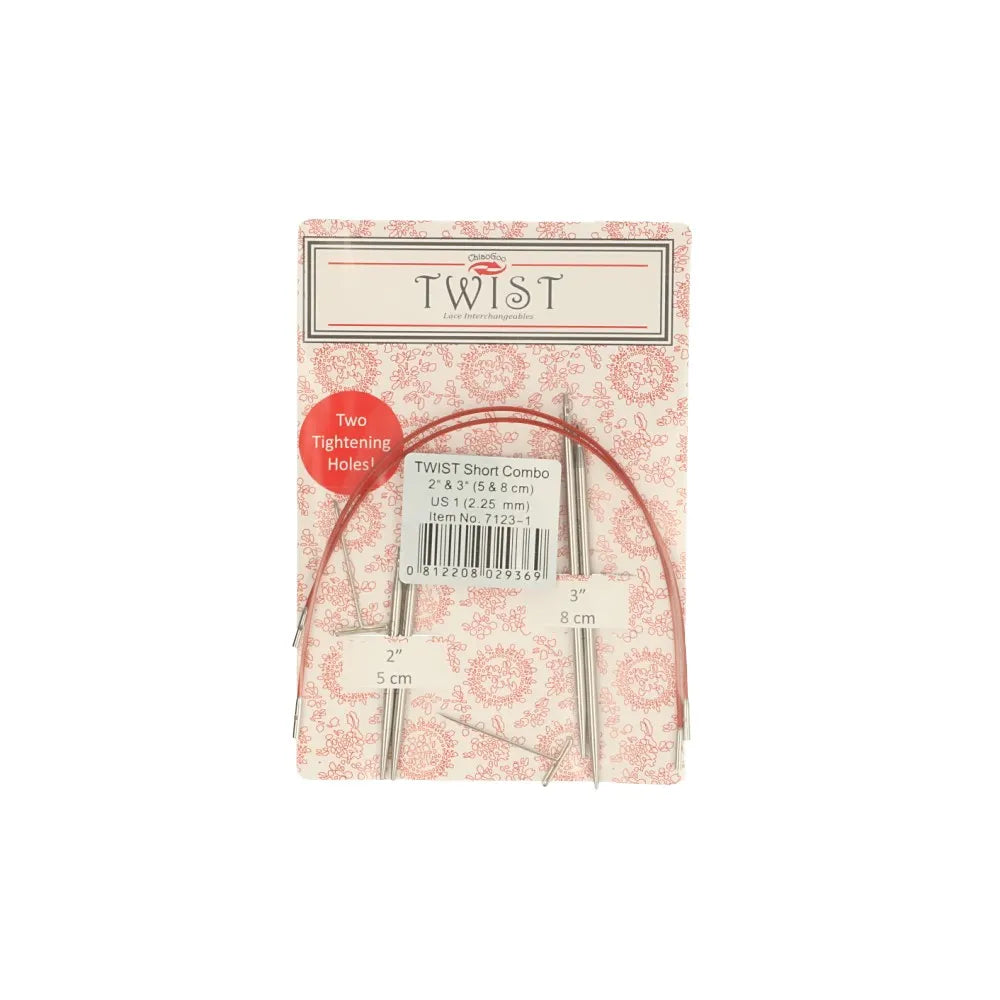 ChiaoGoo TWIST Lace Short Combo Pack 2 in (5 cm) + 3 in (8 cm)