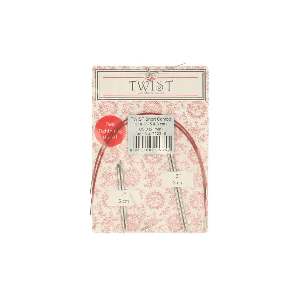 ChiaoGoo TWIST Lace Short Combo Pack 2 in (5 cm) + 3 in (8 cm)