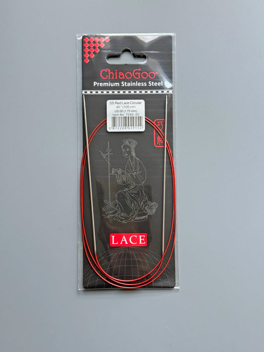 ChiaoGoo 40-inch Red Lace Circular Needles 