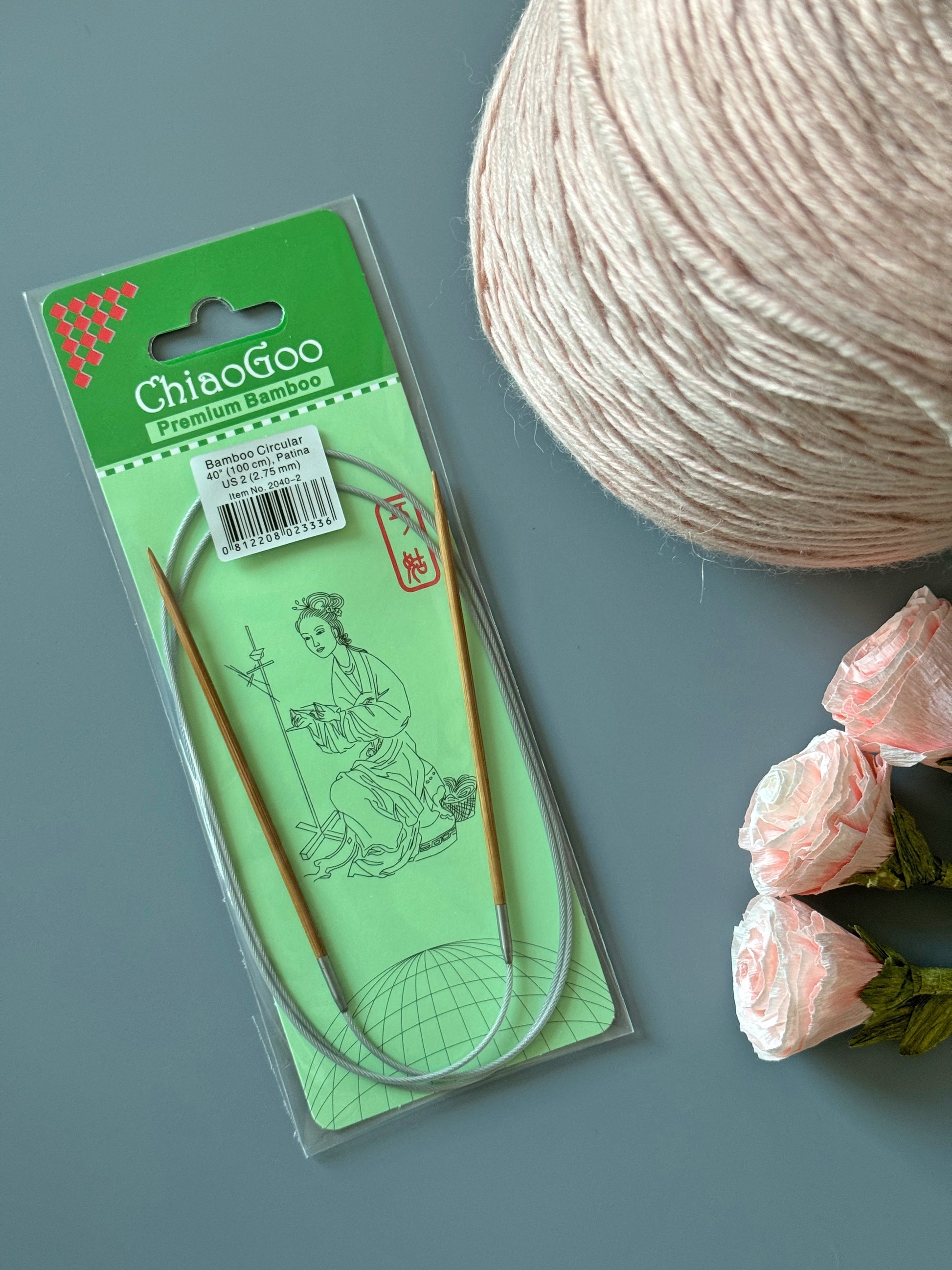 ChiaoGoo Fixed Bamboo Circular Needles 40in (100cm) | ColourPopCrafts
