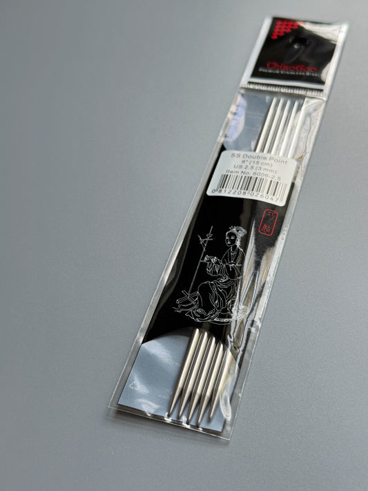 ChiaoGoo Stainless Steel 6-inch DPNs