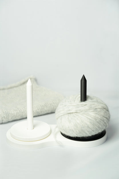 Colorful 3D Printed Yarn Holder Arctic Satin