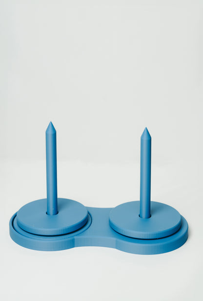 Colorful 3D Printed Yarn Holder Blueberry Frost