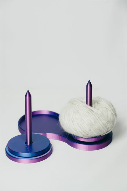 Colorful 3D Printed Yarn Holder Iris Velvet