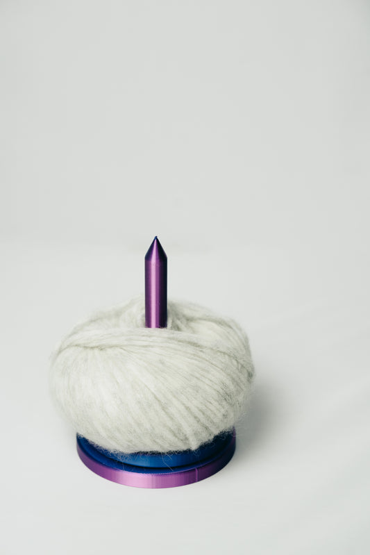 Colorful 3D Printed Yarn Holder Iris Velvet
