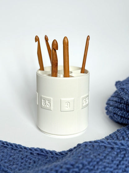 Crochet & Knitting Organizer – DPN Needle Holder with Rotating Base