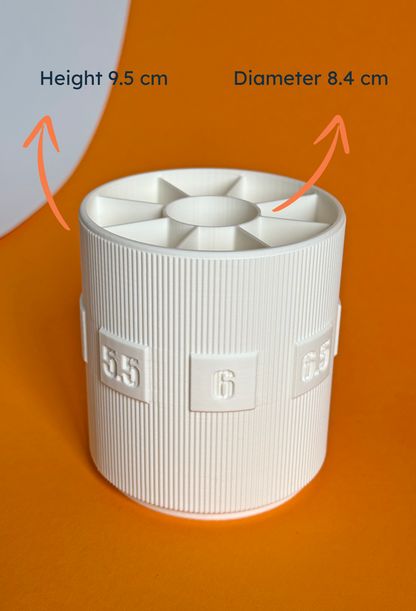 Crochet & Knitting Organizer – DPN Needle Holder with Rotating Base