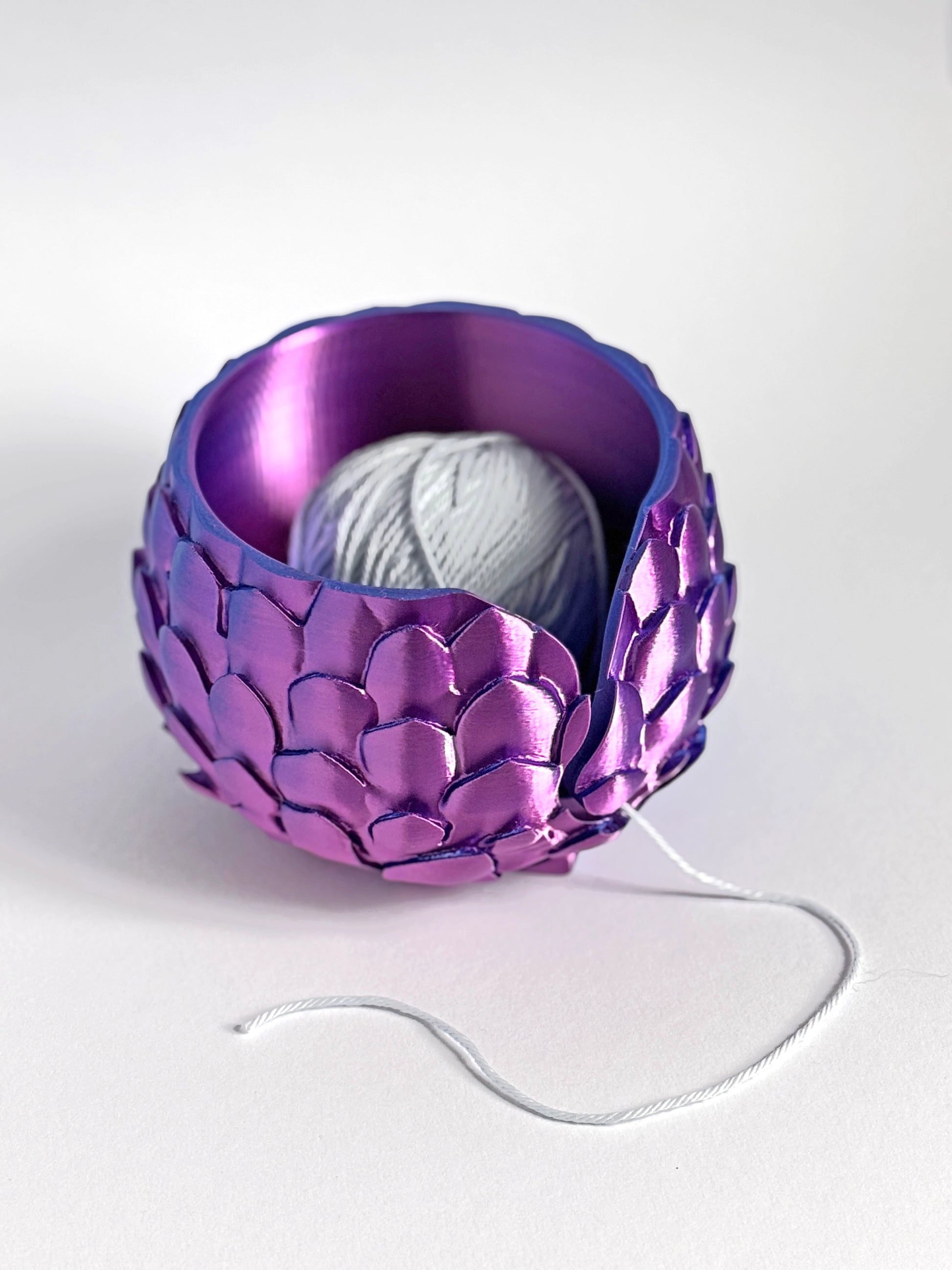 Dragon Scale Yarn Bowl ColorPopCrafts