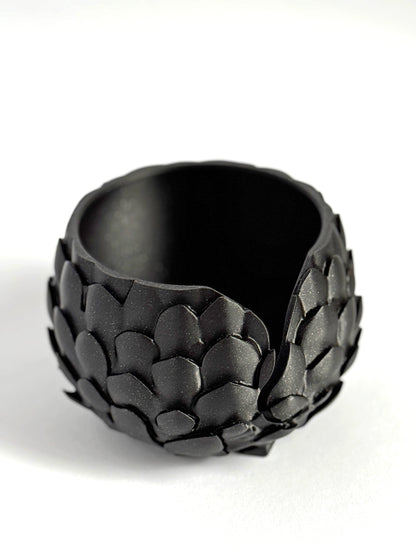 Dragon Scale Yarn Bowl ColorPopCrafts black