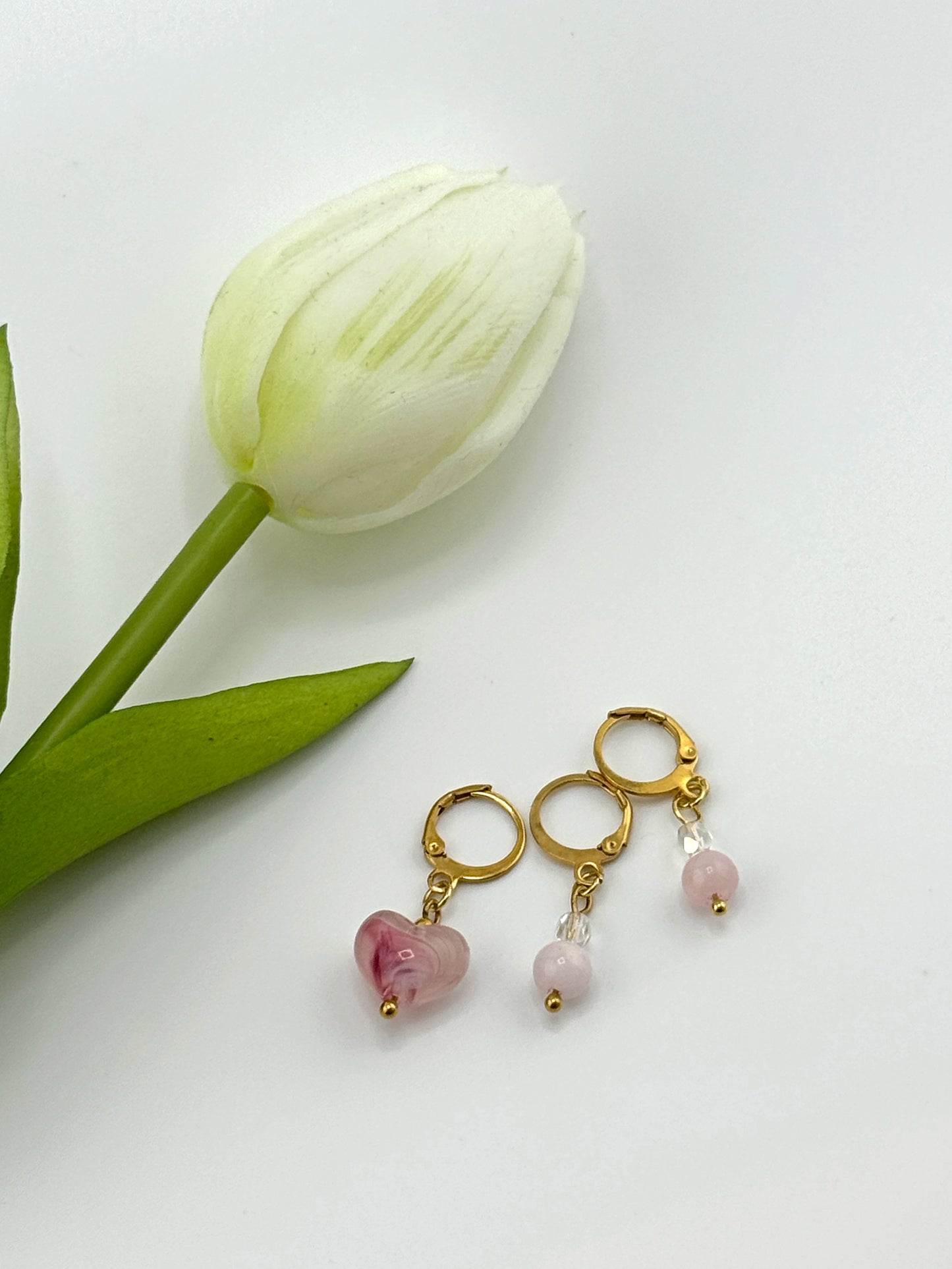 Handmade Pink Heart Stitch Marker Set