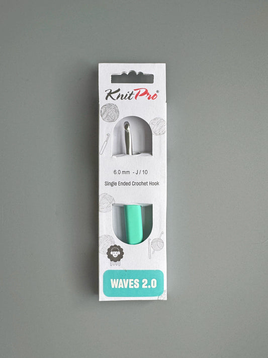 KnitPro Waves 2.0 Single Ended Crochet Hook (2.0-12.0 mm)