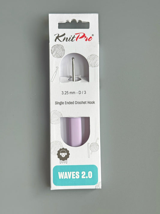 KnitPro Waves 2.0 Single Ended Crochet Hook (2.0-12.0 mm)