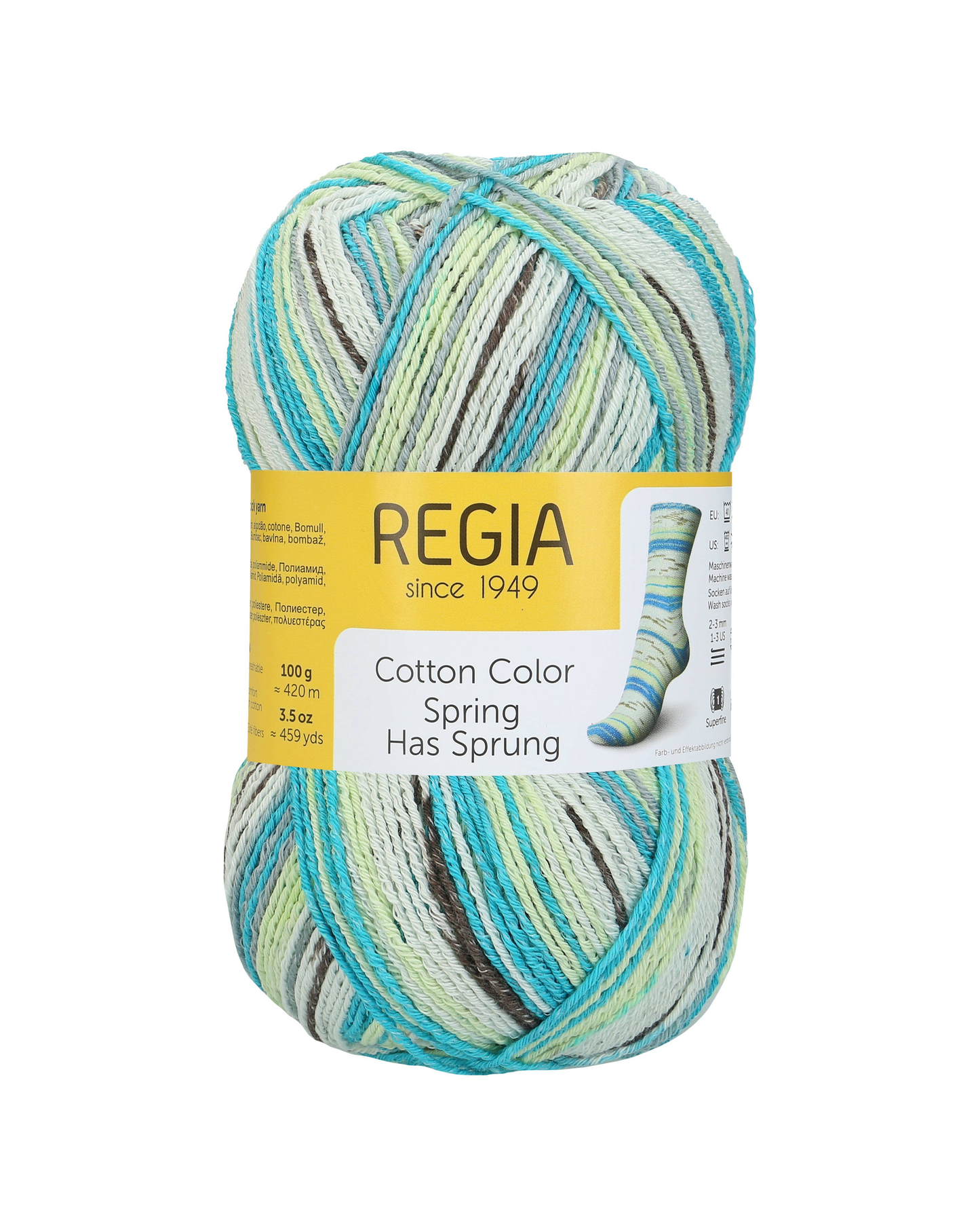 REGIA Color Cotton: Spring Sky