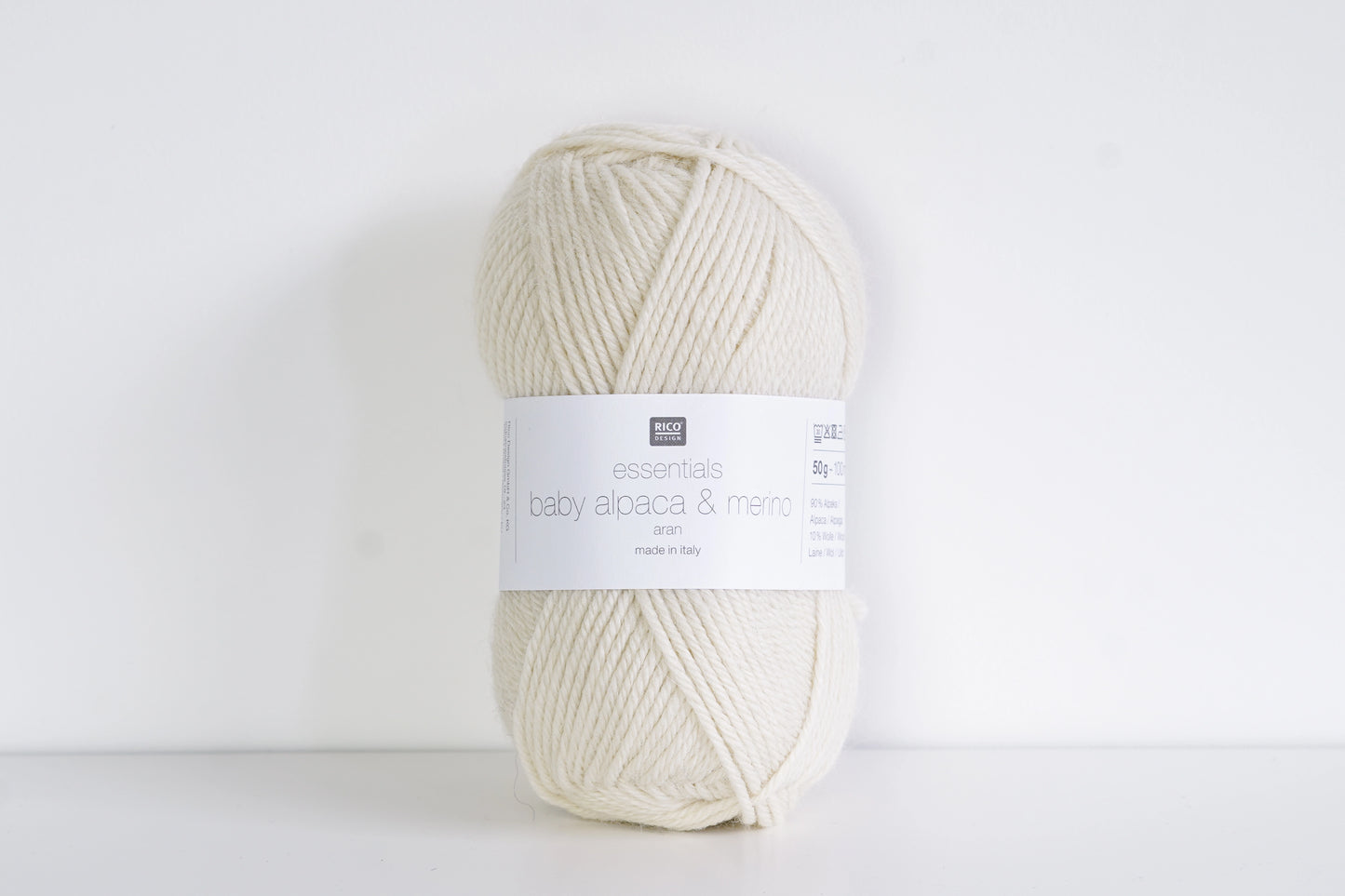 Rico Design – Essentials Baby Alpaca & Merino aran  Cream