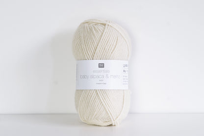 Rico Design – Essentials Baby Alpaca & Merino aran  Cream