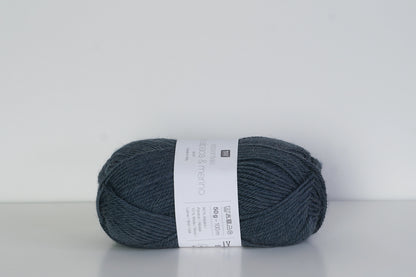 Rico Design – Essentials Baby Alpaca & Merino aran  Navy Blue