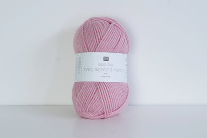 Rico Design – Essentials Baby Alpaca & Merino aran  Pink 