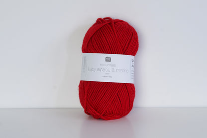 Rico Design – Essentials Baby Alpaca & Merino aran  Red 