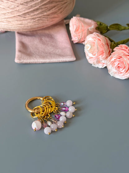 Soft Pink Stitch Markers Set | ColourPoprafts