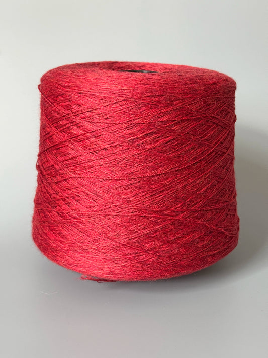 Zegna Baruffa Fiammato. 100% Virgin Wool. Red