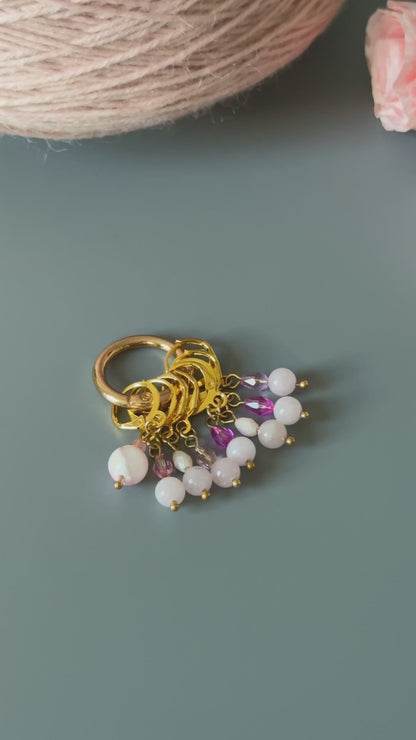 Soft Pink Stitch Markers Set | ColourPopCrafts