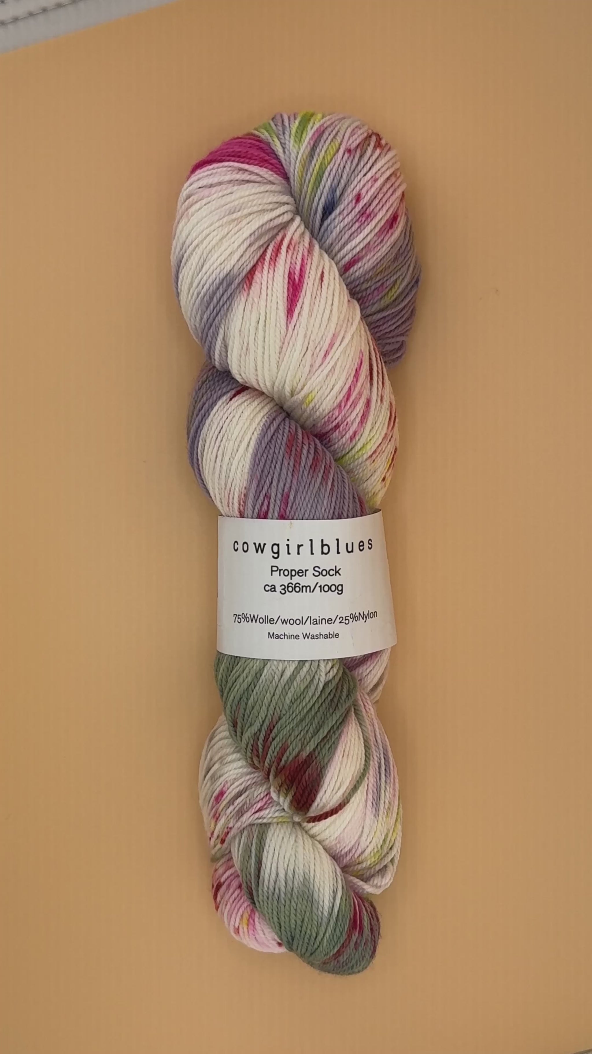 Cowgirl Blues Proper Sock. Gradient Hand Dyed.